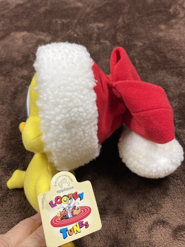 Applause/Looney Tunes Santa Tweety Bird Plush New W/Tags - Picture 7 of 8