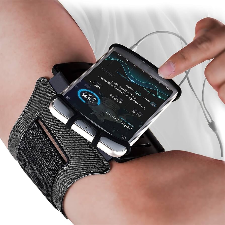 E Tronic Edge Rotatable Running Armband Cell Phone Holder for Running or  Walking