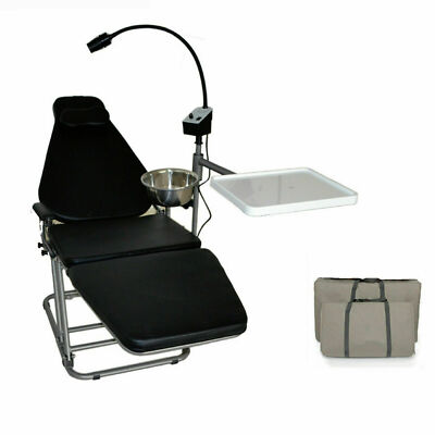 Dental Portable Folding Chair DU32L with Cold LED Light+Cuspidor&Tray+Nylon Bag