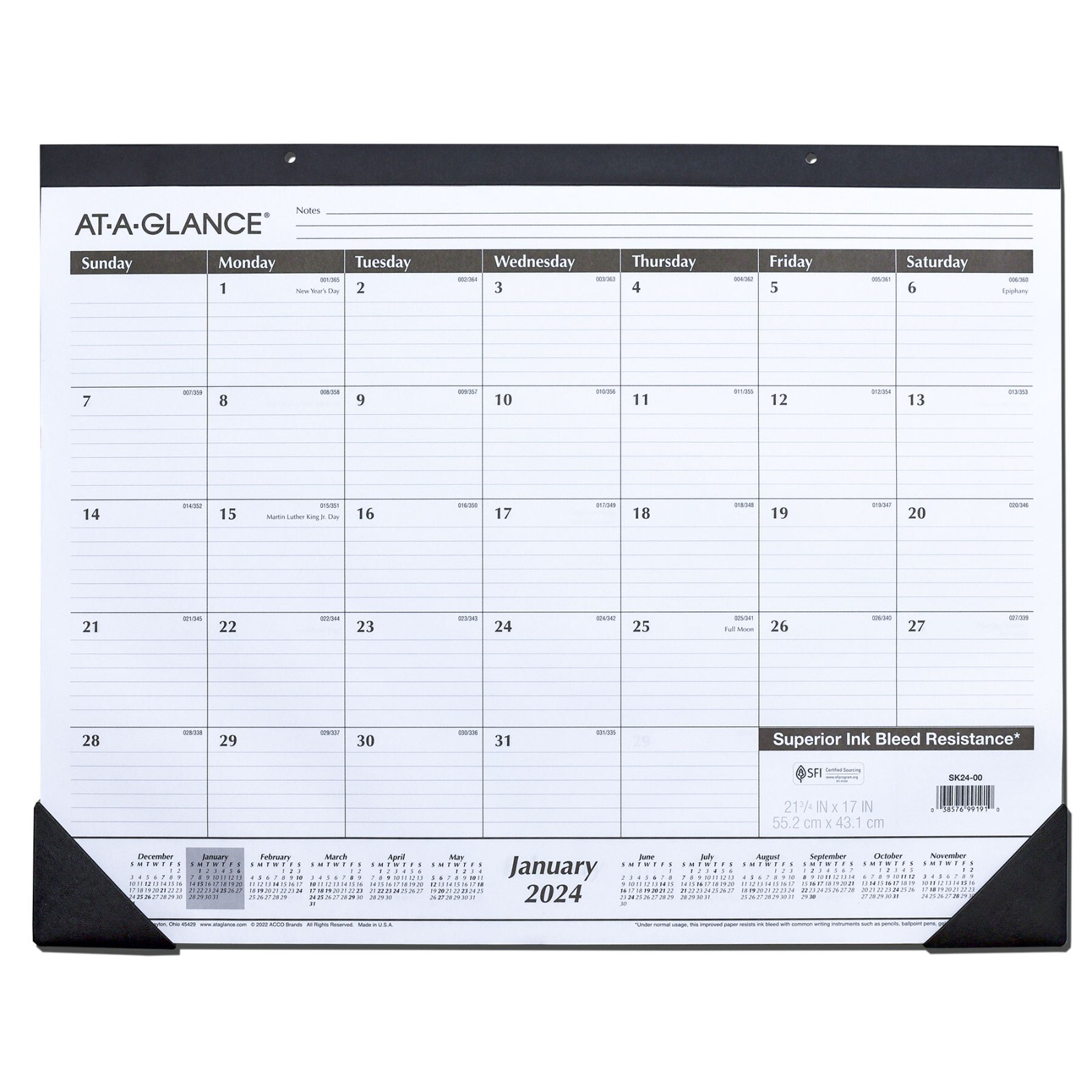 2024 AtAGlance SK2400 Desk Pad Calendar, 213/4 x 17" eBay