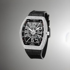Luxury Watch Black Out Iced Out