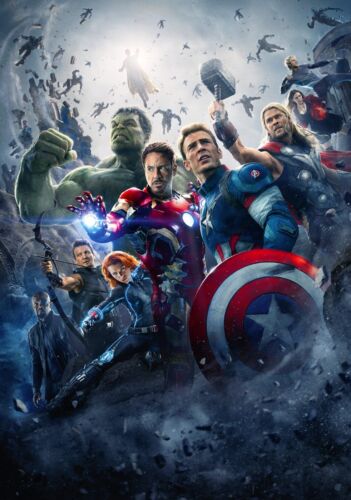 AVENGERS AGE OF ULTRON POSTER FILM A4 A3 A2 A1 LARGE FORMAT CINEMA MOVIE - Picture 1 of 1