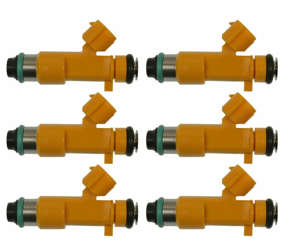Set of 6 Fuel Injectors For 2014 2015 INFINITI Q50 Q60 3.7L V6 16600EY00A FJ1016 - Image 4 of 4