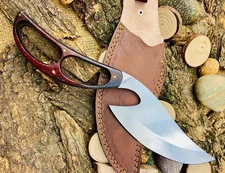 HANDMADE HIGH CARBON STEEL CHEF CLEAVER MEAT CHOPPER G10 MICARTA HANDLE 2874