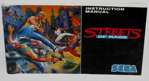 1991 SEGA MEGA DRIVE STREETS OF RAGE INSTRUCTION MANUAL GAME BOOK ORIGINAL UKEUR - Picture 7 of 7