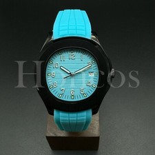 Custom Made PP Style Watch NH35 Automatic Movement Aquanaut L/BL Dial Black Case