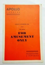 For Amusement Only Apollo theatre London 1956 Thelma Ruby