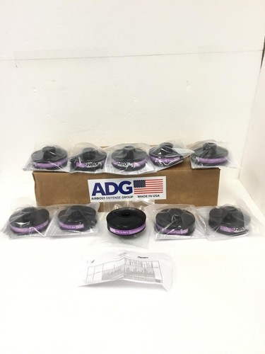 100x NEW AirBoss FlexAir 40mm HE2 Respirator gas Filter Cartridge Niosh S-70013