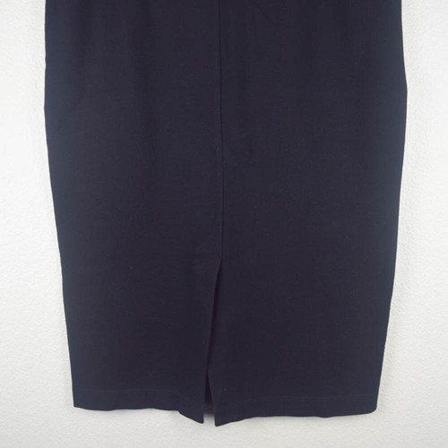 Eileen Fisher Womens S/M Black Stretch Knit Pencil Skirt Pull On Straight Midi - Picture 5 of 5
