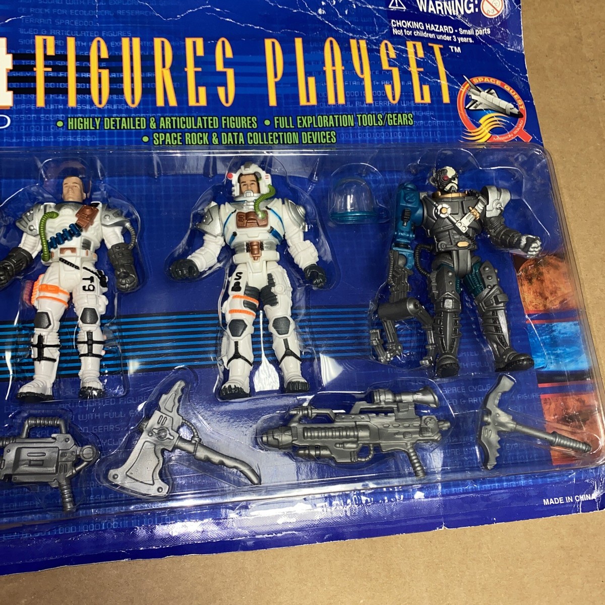 Vintage Chap Mei Space Quest Mission Squad Figures Playset