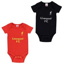 SALE Offical LIVERPOOL Team Football Body Vest Set Baby Boys 0- 3-6-9-12-18 mths