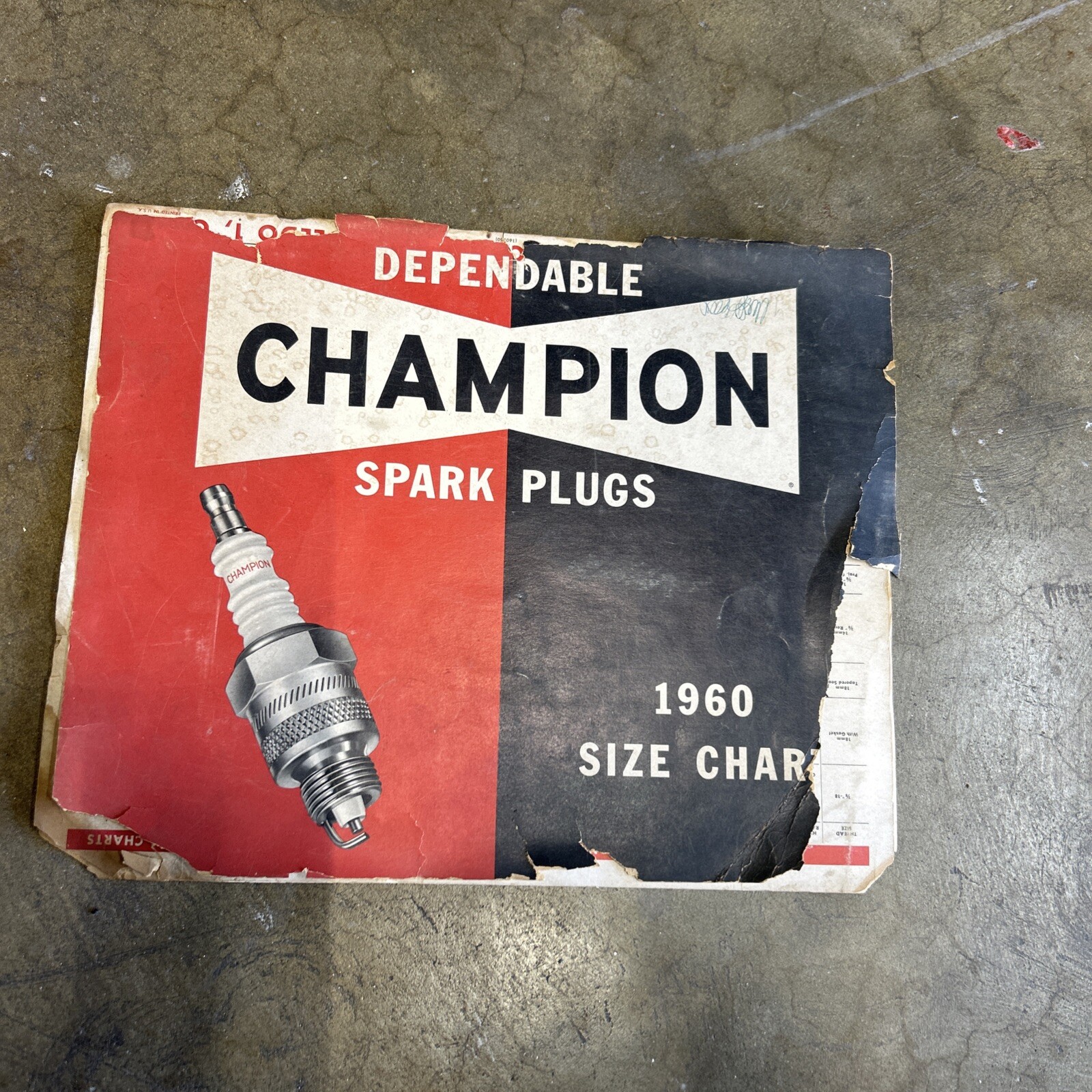1960 Champions Spark Plug Size Chart