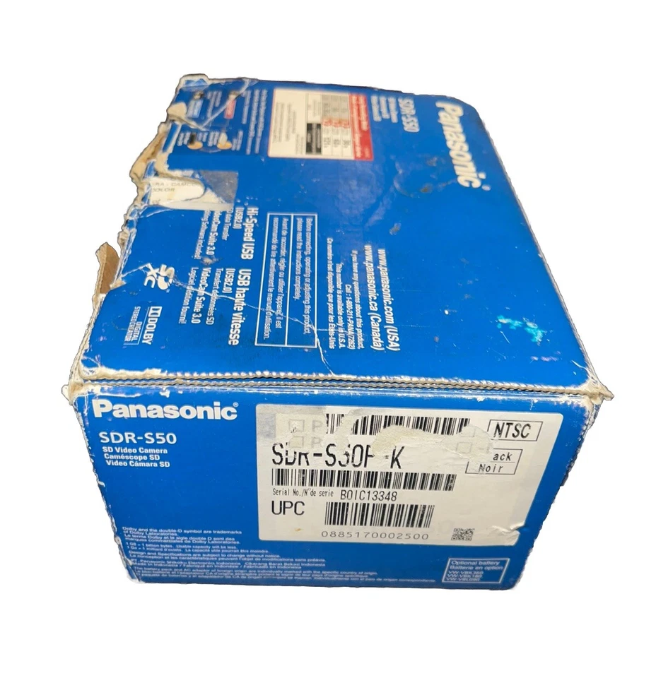 Panasonic SDR-S50 Camcorder 78X Zoom Battery W/ Charger Video Camera Tested - Image 2 of 4