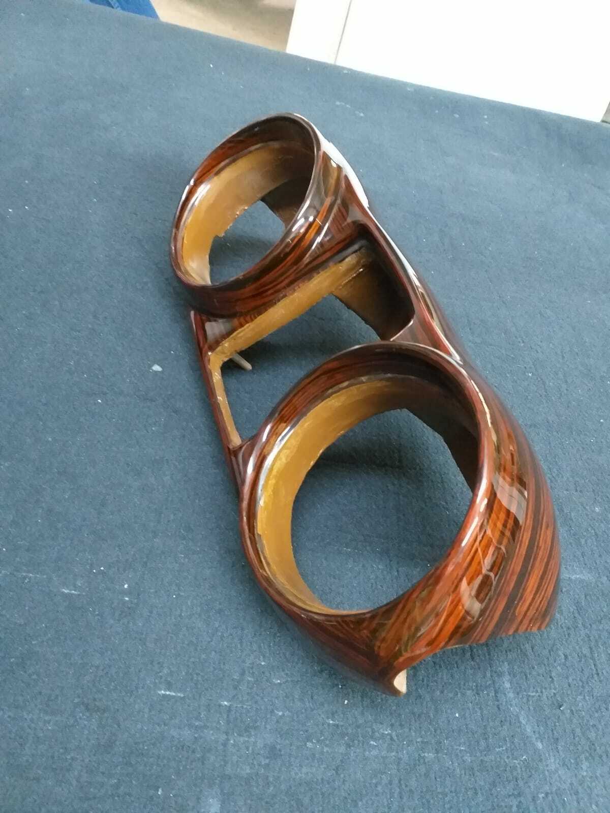 For Mercedes W126 C126 Walnut Dash Trim Set of 3 Pcs SE SEL SEC Without