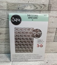 SI1 Sizzix 3D Textured Impressions A6 Pinwheel Embossing Folder