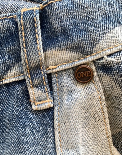 One Teaspoon Denim Panama Hareem Distressed Heart Jeans - Size 26 / Aus 8 - Picture 6 of 8