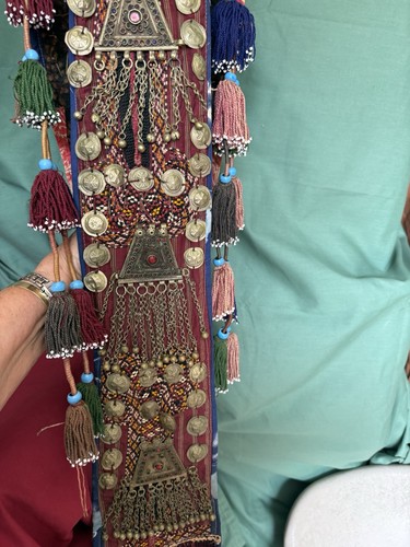Old Asian Ceremonial Headdress Possibly Turkmenistan/Karakalpak/Uzbekistan - Picture 7 of 11