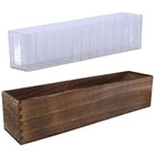 Rustic Wooden Planter Box 17.3" for Farmhouse Decor, Wedding & Garden