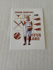 2026 ONIT Texas Longhorns SOFTBALL card CAIGAN CRABTREE Campus Colors White