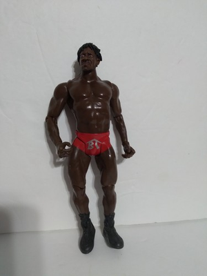 #ad WWE WWF Jakks Pacific R3 Tech Booker T Loose Action Figure Rare Red Gear 2002 $11.50