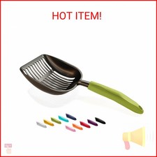 WePet Cat Litter Scoop, Non-Stick Plated Aluminum Alloy Sifter, Kitty Durable Me