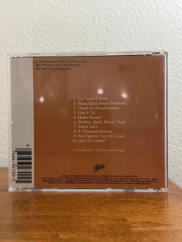 Ted Nugent – Cat Scratch Fever Album 1977 Hard Rock CD Foto 2 de 4