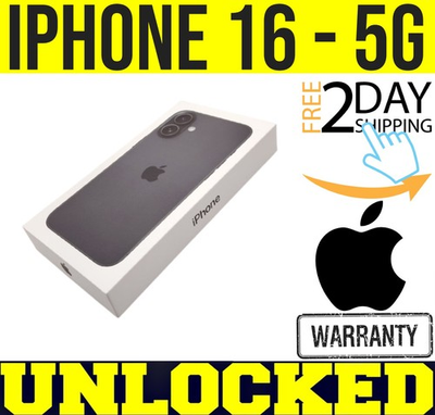 #ad APPLE IPHONE 16 128GB BLACK FACTORY UNLOCKED ✅APPLE WARRANTY✅ ❖SEALED❖ $642.95