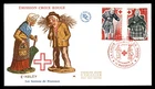 Mayfairstamps France FDC 1977 Red Cross People Figurines First Day Cover aaz_269