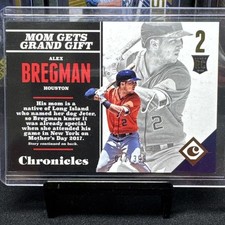 2017 Panini Chronicles Alex Bregman RC Gold Foil #42/399 Astros