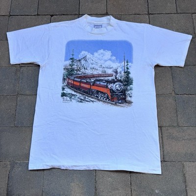 Vintage Glendale California Train Shirt Men's Large Railroad 1997 Single Stitch