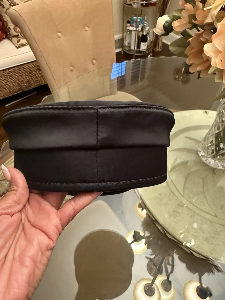 Black Rhinestone Embellished Military Style Cap Hat  BRAND NEW WITH TAGS - Image 2 of 4