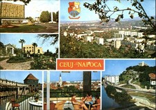 Romania Cluj-Napoca multiview of sights ~ postcard sku301