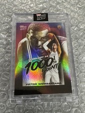 2024 Topps Now Victor Wembanyama 1000th Point Holo Prizm SP Wemby RC Spurs HOT