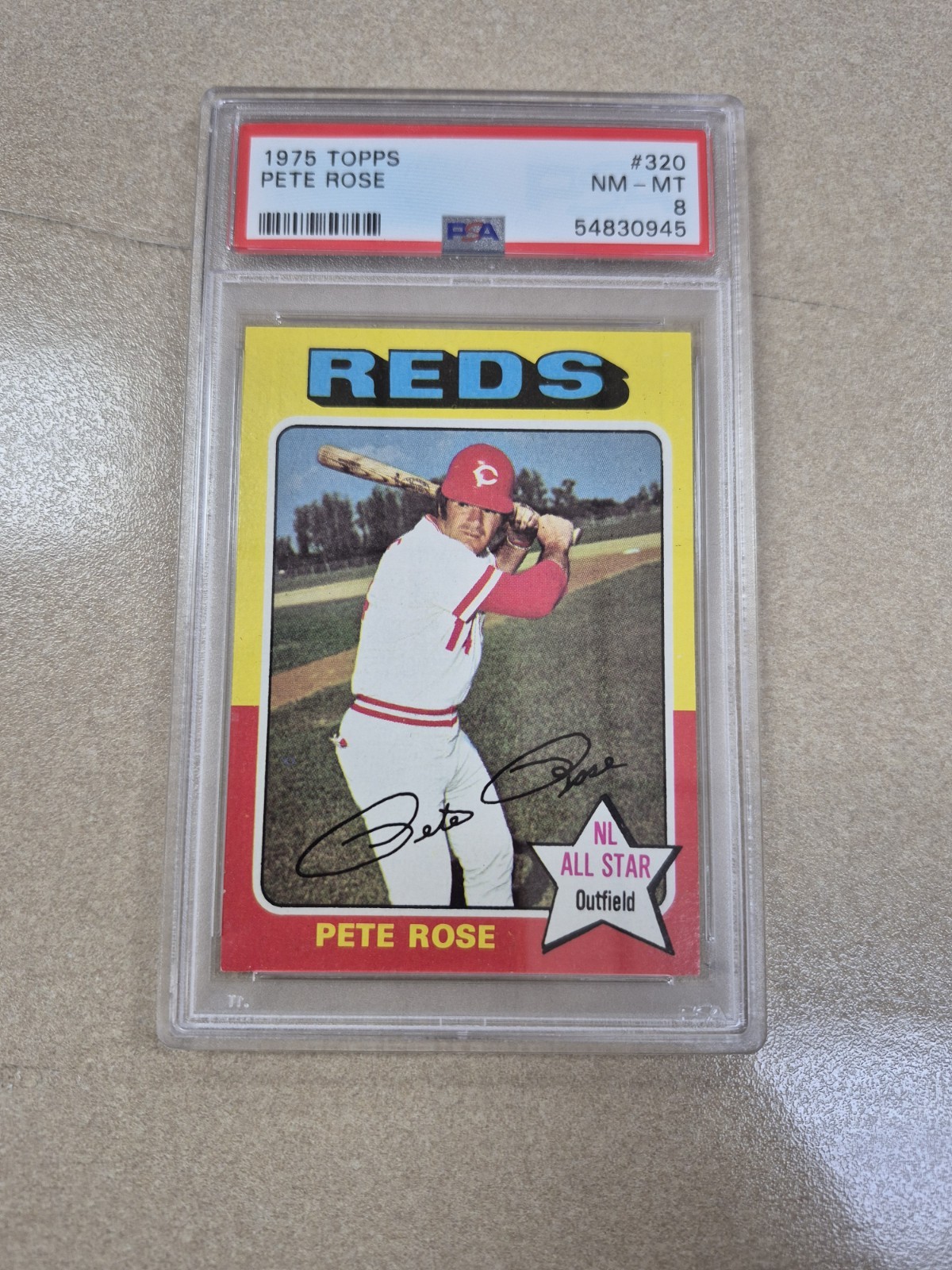 1975 Topps Pete Rose #320 PSA 8
