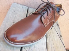 JOHNSTON MURPHY Casual Dress Shoes Brown Leather Plain Toe Sport Oxford Size 11M