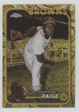 2024 Gilded Collection Gold Mini-Diamond Refractor /50 Satchel Paige HOF 11o2