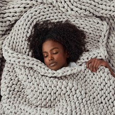 Bearaby Weighted Blanket 10 lbs 40"x64" Moonstone Grey Recycl.