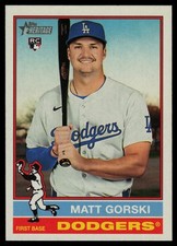 2025 Topps Heritage #555 Matt Gorski RC Los Angeles Dodgers