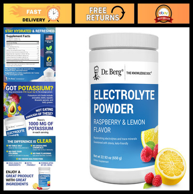 Keto Electrolyte Powder - Zero Sugar Hydration Drink Supplement, 100 Servings, R
