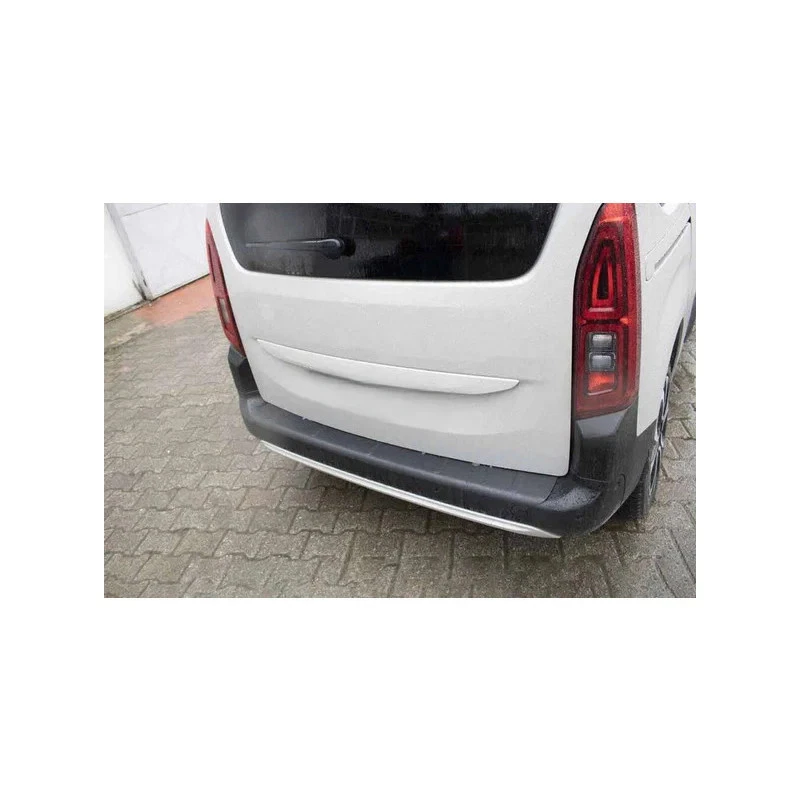Rear Bumper for Peugeot Partner 3 2019-2025 Plastic Shiny Black Bumper Cover Foto 3 de 4