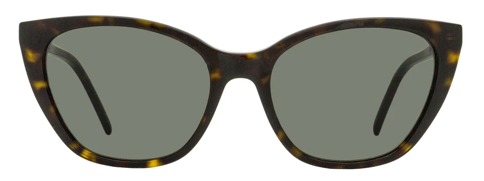 Gafas de sol Saint Laurent monograma ojo de gato SL M69 002 Habana/plateadas 56 mm YSL Foto 2 de 3
