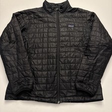 Patagonia Men's Nano Puff Jacket Black Full Zip Insulated Puffer XL