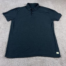 Vuori Polo Shirt Mens Medium Gray Strato Tech Golf Performance Golfer Stretch