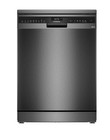 Siemens Dishwasher Black Steel SN25EC13CE iQ500 Freestanding New
