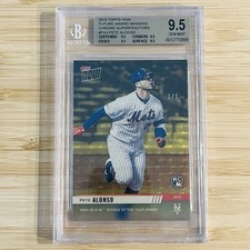PETE ALONSO 2019 Topps Now Chrome NL Rookie Of The Year Superfractor RC BGS 9.5