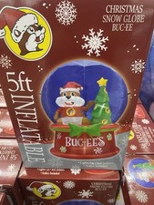 Buc-ees 5 Ft Christmas Inflatable Snowglobe Bucees Buc-ee’s Beaver Snow