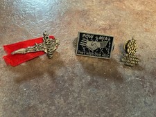 Pow Mia Pin Lot Of 3