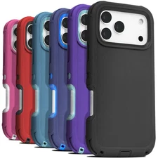 For iPhone 17 Air 16 15 14 13 12 11 Pro Max Protective Shockproof Rugged Case