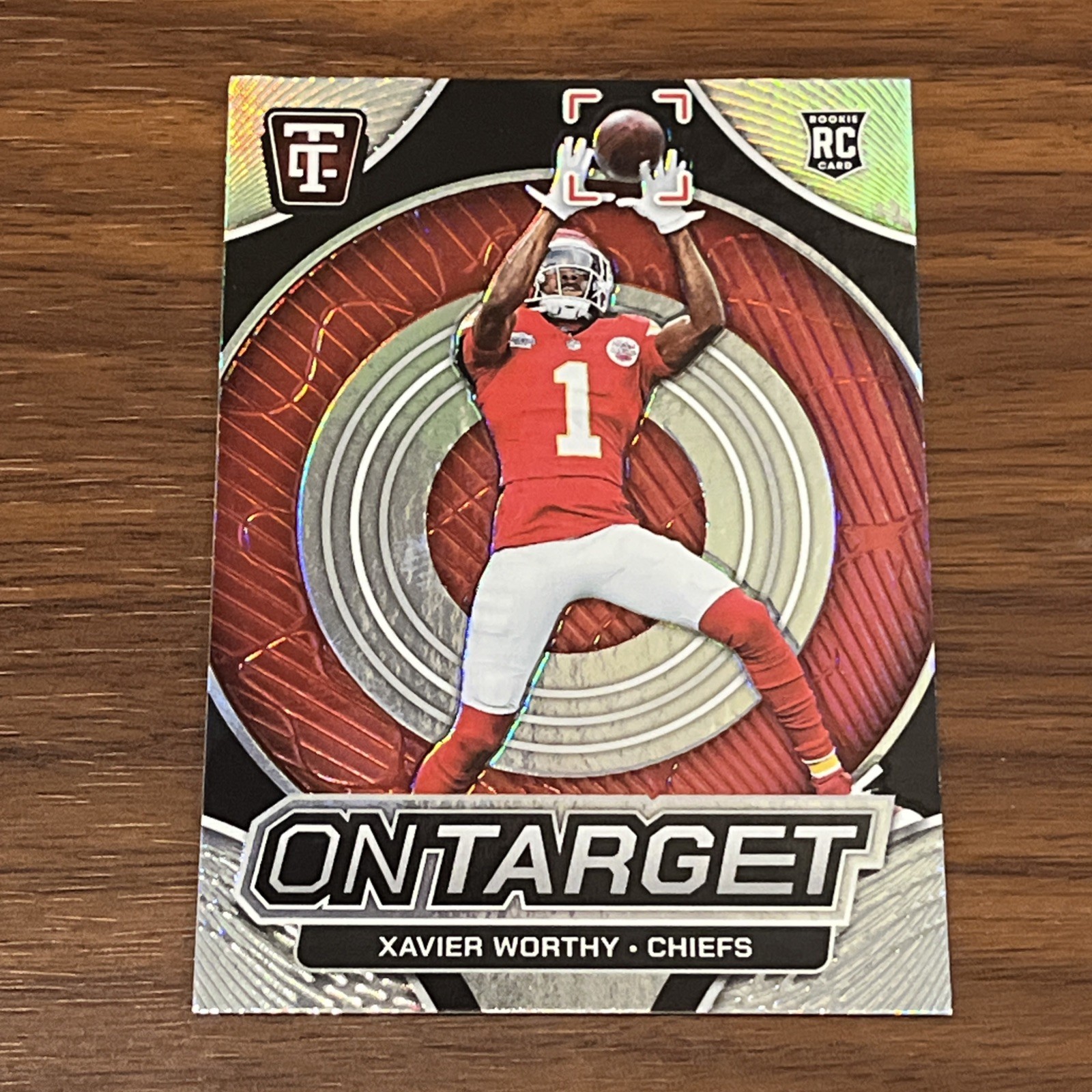 Xavier Worthy Panini Totally Certified on Target #6 Base