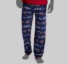 42 Club Room Men's Blue Classic Fit Lounge Pajama Pants Fleece Sleepwear Size S
